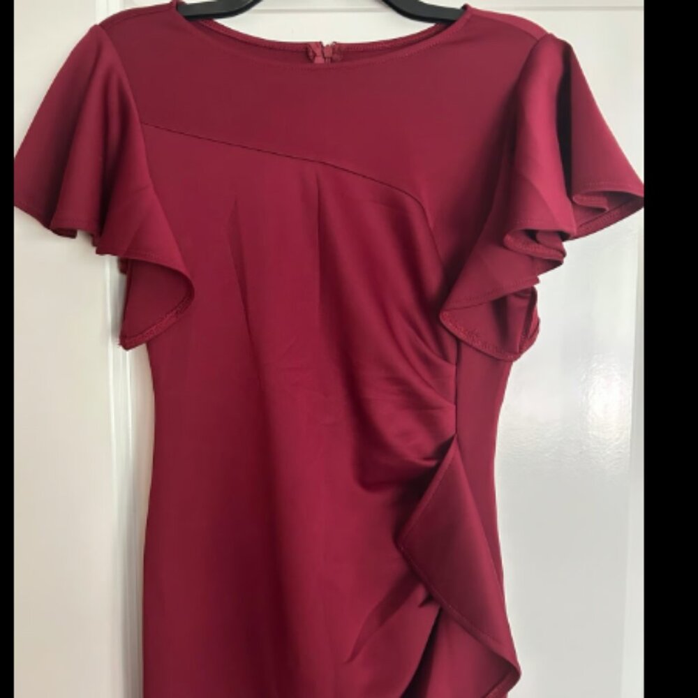 Memoriesea - Elegant High Split Ruched Bodycon Mermaid Evening Cocktail Dress